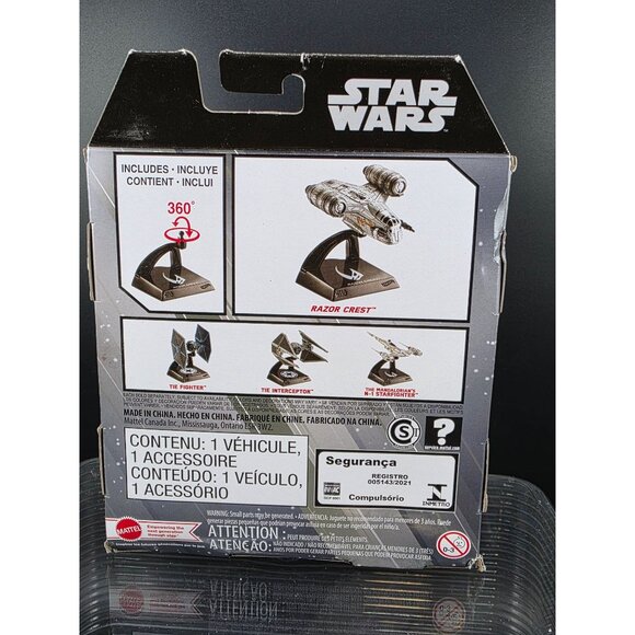 Star Wars The Mandalorian Razor Crest Vehicle Playset Collectible Ship - Picture 4 of 7